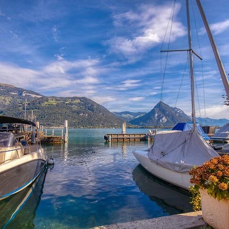 Strandhüsli directly on lake Thun Därligen Exterior foto