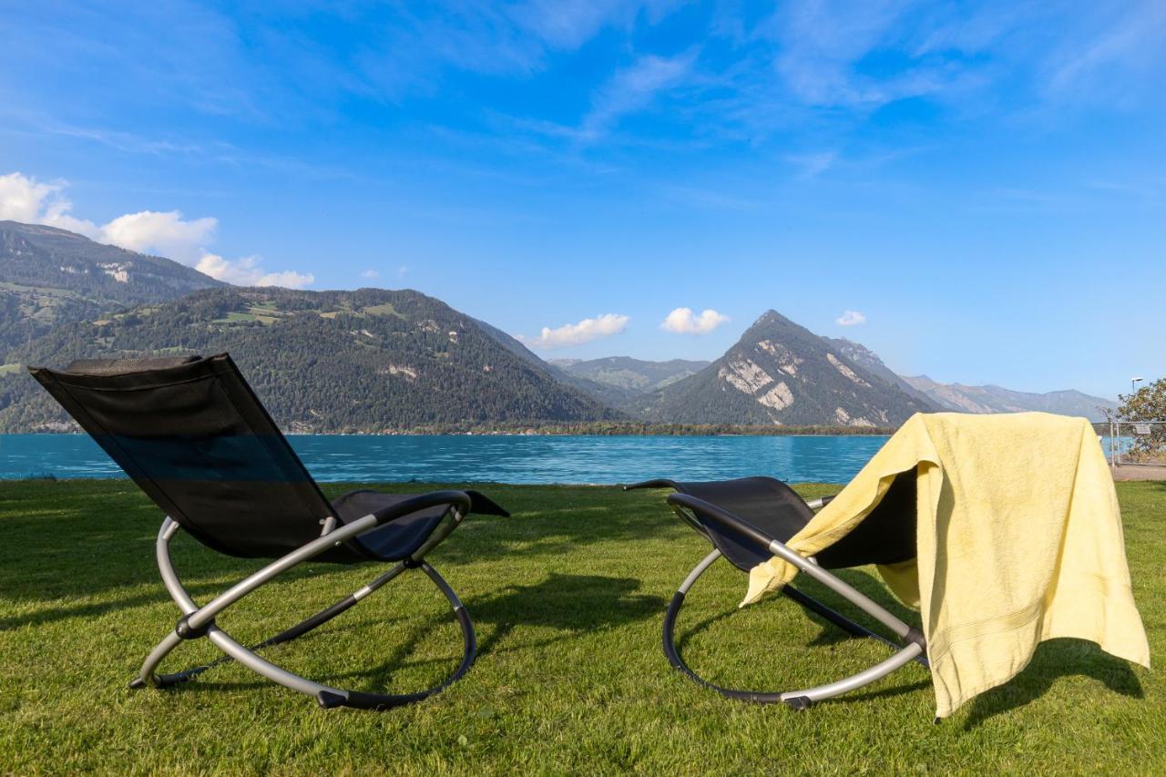 Strandhüsli directly on lake Thun Därligen Exterior foto