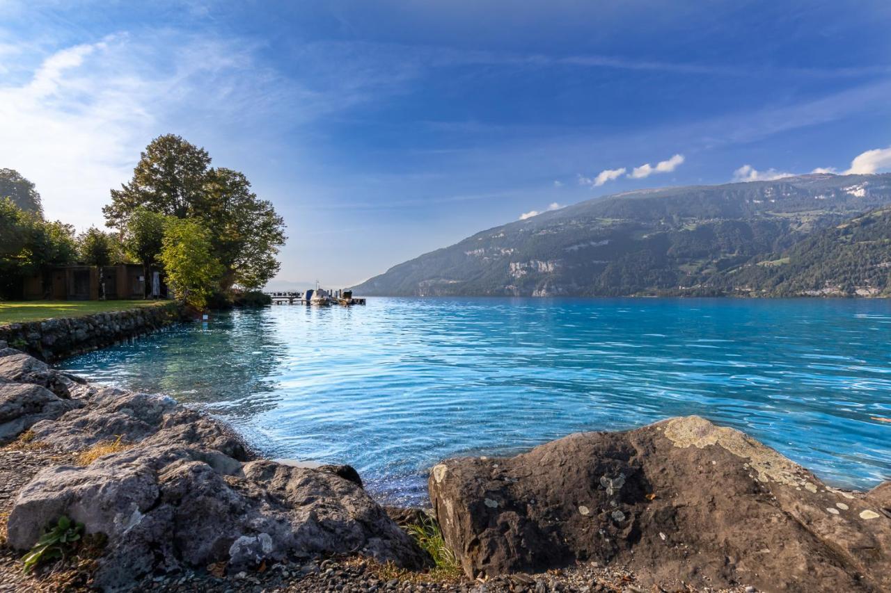 Strandhüsli directly on lake Thun Därligen Exterior foto